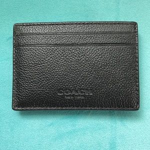 Mens Coach Wallet/Money Clip - Brown Leather